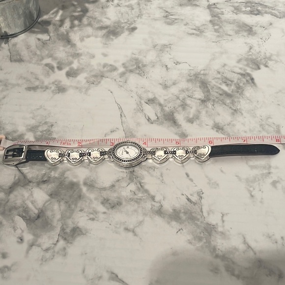 Brighton Tyler watch Reversible leather band with silver tone hearts - Picture 12 of 12